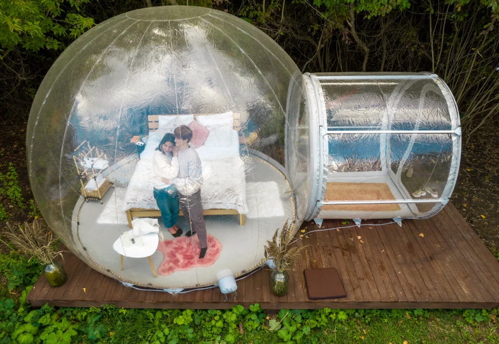 clear bubble tent outdoor shelter